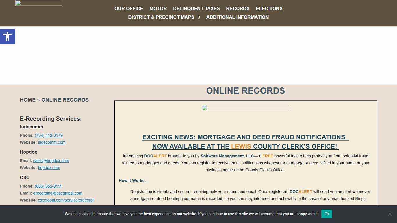 Online Records - Lewis County Clerk